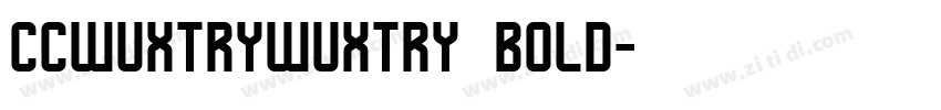 ccwuxtrywuxtry bold字体转换